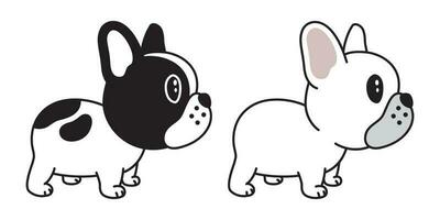 hund vektor franska bulldogg ikon logotyp tecknad serie karaktär illustration klotter
