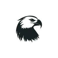 schwarz und Weiß Licht Logo mit ästhetisch Adler vektor