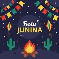 festa junina hintergrund vektor