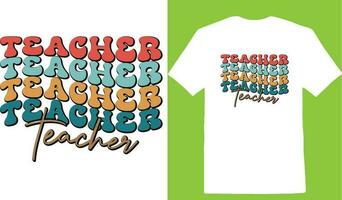 Lehrer-T-Shirt-Design vektor