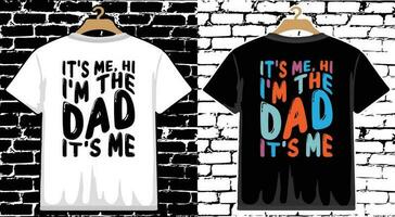 Vaters Tag t Hemd Design, Vektor Vaters Tag t Hemd Design, Papa Shirt, Vater Typografie t Hemd Design