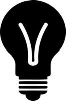 svart och vit lampa Glödlampa objekt silhuett vektor