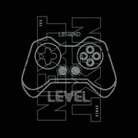 Gamer-Illustrationstypografie. perfekt für T-Shirt-Design vektor