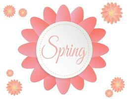 Hallo Frühling Banner. modisch Textur. Jahreszeit Berufung, Wochenende, Urlaub Logo. Frühling Zeit Hintergrund. glücklich Frühling Tag. Frühling Vektor Beschriftung Text. modisch Styling. Blume Vektor.