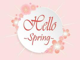 Hallo Frühling Banner. modisch Textur. Jahreszeit Berufung, Wochenende, Urlaub Logo. Frühling Zeit Hintergrund. glücklich Frühling Tag. Frühling Vektor Beschriftung Text. modisch Styling. Blume Vektor.