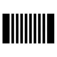 svart och vit streckkod för logotyp vektor