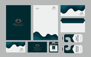 Luxushotel Corporate Identity vektor