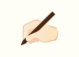 Schreiben Hand Symbol. Hand Geste Emoji Vektor Illustration