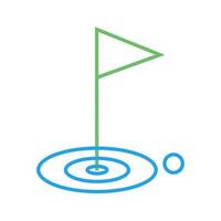 Golf-Vektor-Symbol vektor