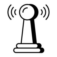 modern design ikon av signal antenn vektor