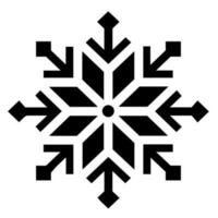 Schneeflocke Vektor Symbol Weihnachten Dezember Dekoration