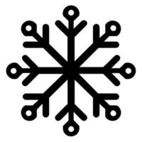 Schneeflocke Vektor Symbol Weihnachten Dezember Dekoration