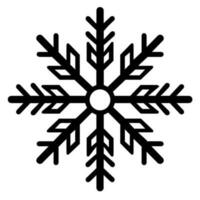 Schneeflocke Vektor Symbol Weihnachten Dezember Dekoration