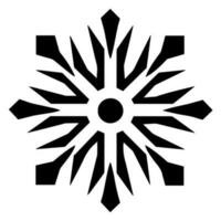 Schneeflocke Vektor Symbol Weihnachten Dezember Dekoration