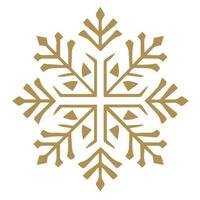 isoliert Schneeflocke Vektor Symbol Winter schmücken Ornament
