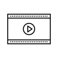 Video-Player-Vektorsymbol vektor