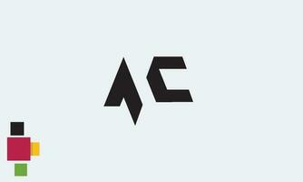 alphabet buchstaben initialen monogramm logo ac, ca, a und c vektor
