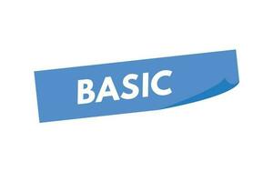 Basic Text Taste. Basic Zeichen Symbol Etikette Aufkleber Netz Tasten vektor