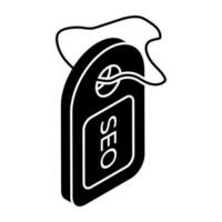 Premium-Download-Symbol des SEO-Tags vektor