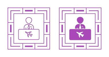 Vektorsymbol für Fluginformationen vektor