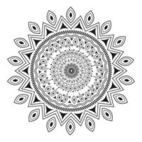 Gekritzel Stil Blumen- Mandala Muster Design. vektor