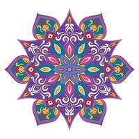 bunt Blumen- modern Mandala und Blume Hintergrund. vektor