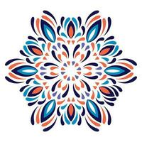 bunt Blumen- modern Mandala und Blume Hintergrund. vektor