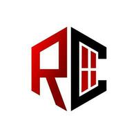 rc logotyp vektor design illustration