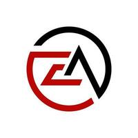 ea Monogramm Logo Vektor Design Illustration