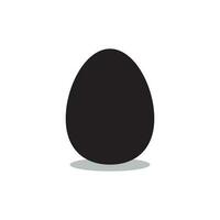 ägg ikon i platt Färg stil. ägg med isolerat på vit bakgrund vektor