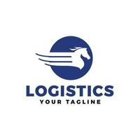 Logistik Logo Vektor Design Illustration