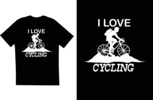 Radfahren t Hemd Design Vektor Datei