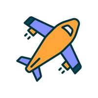 Flugzeug Symbol zum Ihre Webseite, Handy, Mobiltelefon, Präsentation, und Logo Design. vektor