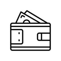 Wallet-Symbol für Ihre Website, Ihr Handy, Ihre Präsentation und Ihr Logo-Design. vektor