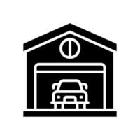 Garagensymbol für Ihre Website, Ihr Handy, Ihre Präsentation und Ihr Logodesign. vektor