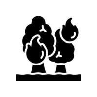 Wald Feuer Symbol zum Ihre Webseite, Handy, Mobiltelefon, Präsentation, und Logo Design. vektor