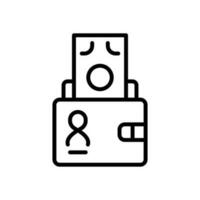 Wallet-Symbol für Ihre Website, Ihr Handy, Ihre Präsentation und Ihr Logo-Design. vektor
