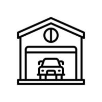 Garagensymbol für Ihre Website, Ihr Handy, Ihre Präsentation und Ihr Logodesign. vektor