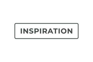 Inspiration Taste. Rede Blase, Banner Etikette Inspiration vektor