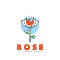 Rose einfach Logo vektor