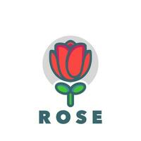 Rose einfach Logo vektor