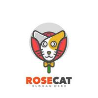 Rose Katze Logo vektor