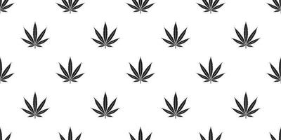 marijuana sömlös mönster vektor ogräs cannabis blad scarf isolerat upprepa tapet bricka bakgrund