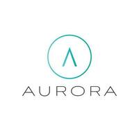 aurora vektor logotyp design. brev en logotyp. första modern logotyp mall.