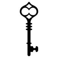 alt Schlüssel Vektor Symbol Design. echt Nachlass eben Symbol.