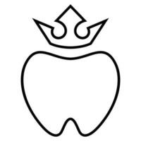 Zahn Vektor Symbol Design. Zähne Dental eben Symbol.