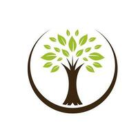 abstrakt Baum Vektor Logo
