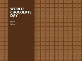 värld choklad dag händelse mönster tapet vektor element kakao kakao element efterrätt sommar mat