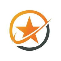Star Logo Erfolg Menschen Logo Design vektor