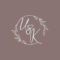 Vereinigtes Königreich Hochzeit Initialen Monogramm Logo Ideen vektor